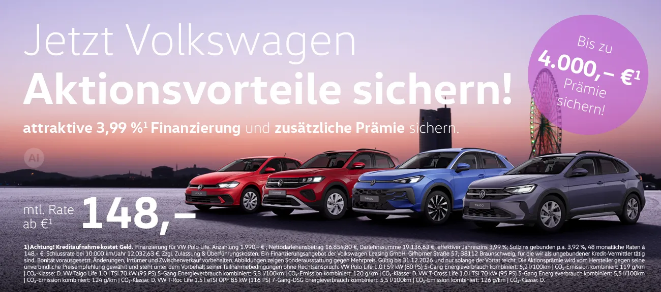 VW Sonderfinanzierung Q4 2026